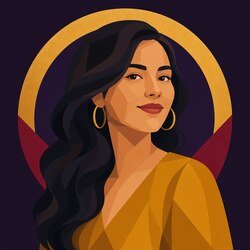 Retrato ilustrado de Valentina Ríos Cardona
