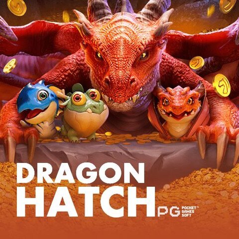 Huevo de dragón entre crías del slot Dragon Hatch