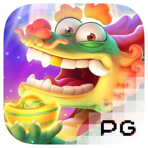 Dragón verde animado del slot Fortune Dragon