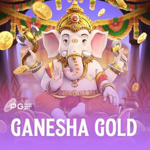 Estatua dorada de Ganesha del slot Ganesha Gold