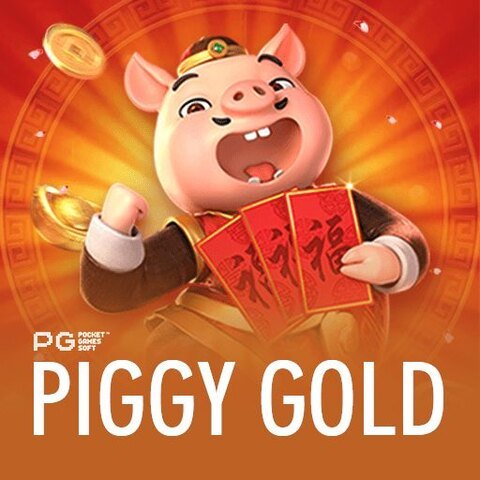 Cerdito rosado con abanico del slot Piggy Gold